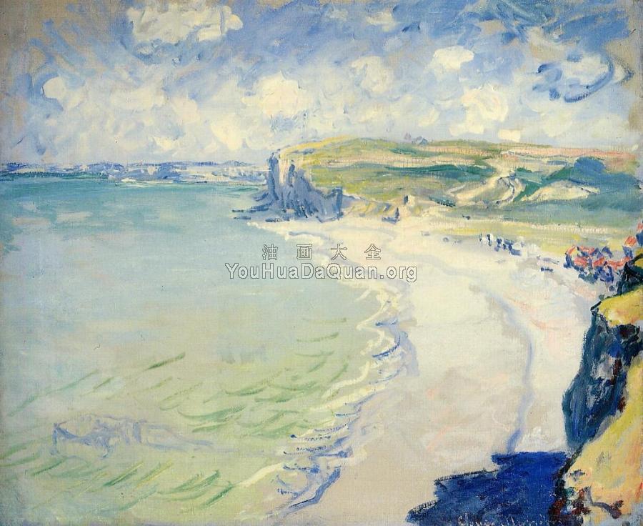 The Beach at Pourville - 克劳德·莫奈
